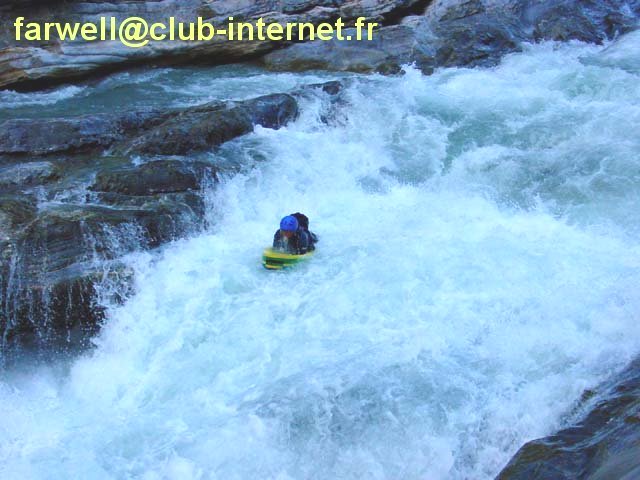 Isa sur le passage en amont (Guil)