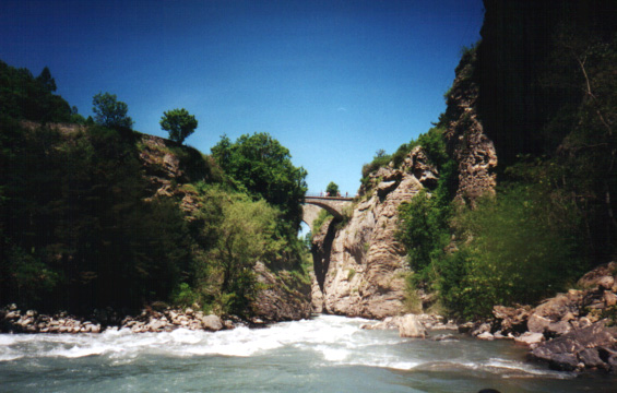 l'Ubaye, l'entrée de la gorge