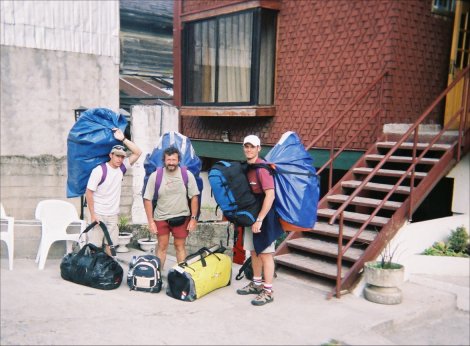 Y sont beaux avec leurs sacs au Chili