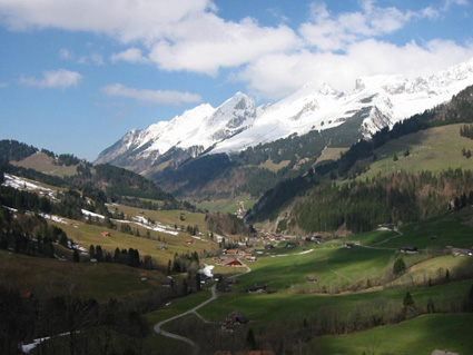 la vallée de Château d'Oex