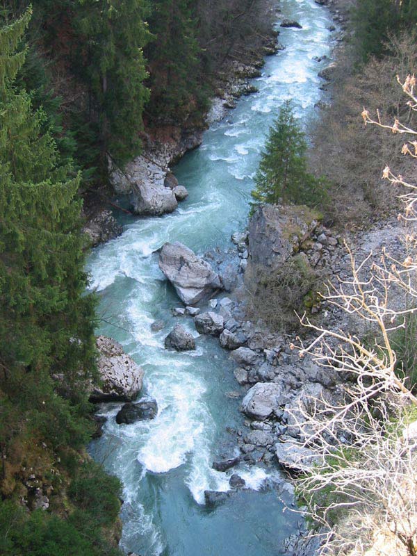 Sortie de la gorge du Gérinignoz