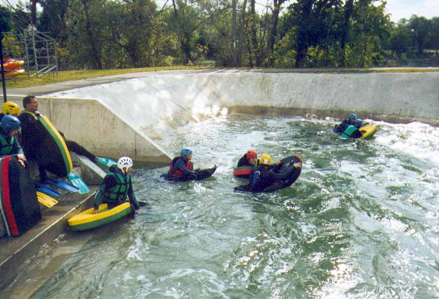 Dans le bassin principal