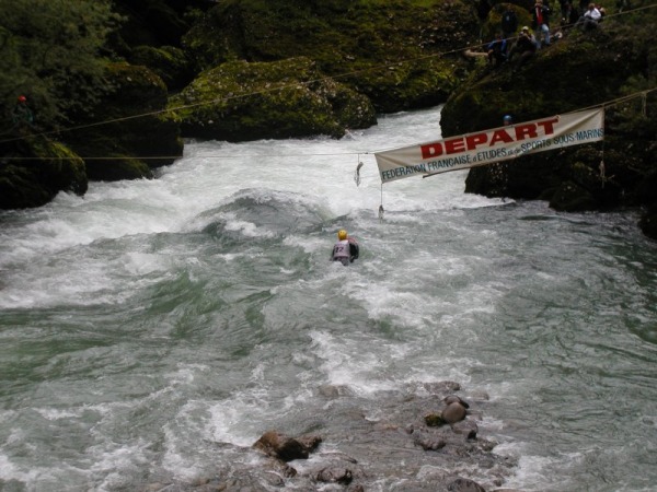 Championnat de France descente 2003 - Bannière de départ