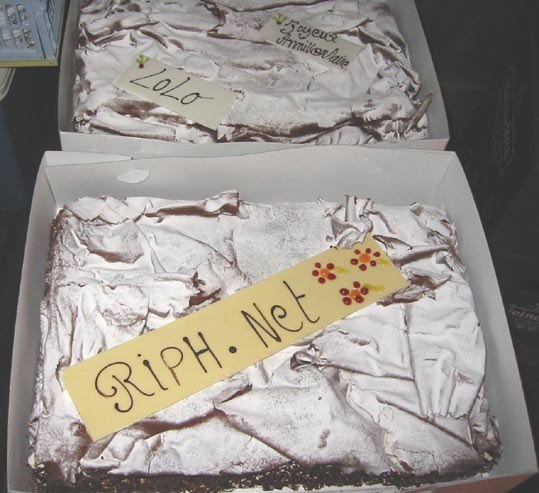 Les gâteaux d'anni offerts par le Team Suisse de RIPH.net